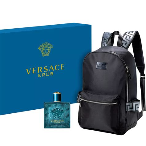 versace man cologne with bag